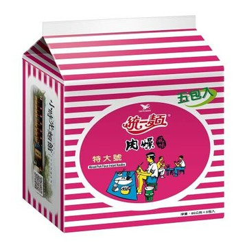 【統一】統一麵 肉燥風味特大85gx5入/袋