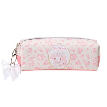 小禮堂 Sanrio 三麗鷗 皮質方形拉鍊筆袋 (淡雪午茶時光)