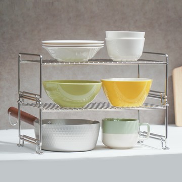 Sten Factory 韓國製造多層多功能整理架  1個  L (360 x 200 x 115 mm)  銀色