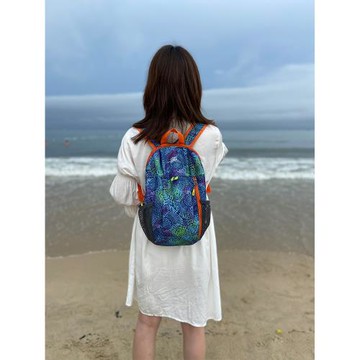 寶媽帶娃出門輕便背包女士短途旅行休閑散步運動雙肩包媽媽溜娃包