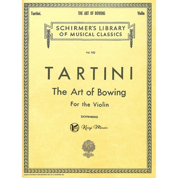 【凱翊︱Schirmer】塔悌尼 小提琴弓法練習曲 TartiniThe Art of Bowing