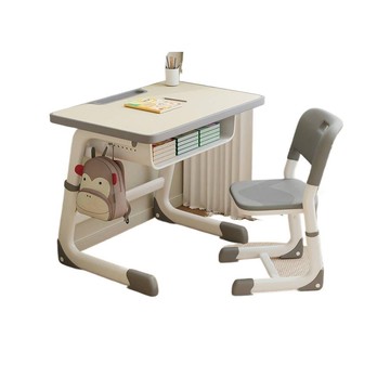 小紅書衕款 宅配免運 🚚 免安裝作業培訓班兒童學習桌小學生家用可陞降寫字書桌學校課桌椅 YCPM