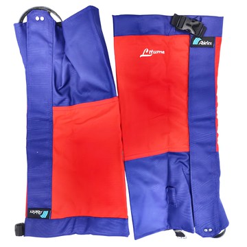 Litume 意都美 防水透氣綁腿 E623 Abletex 2.5層防水透氣布 YKK插釦 勾扣與黏扣帶固定  紅色 + 藍色  L