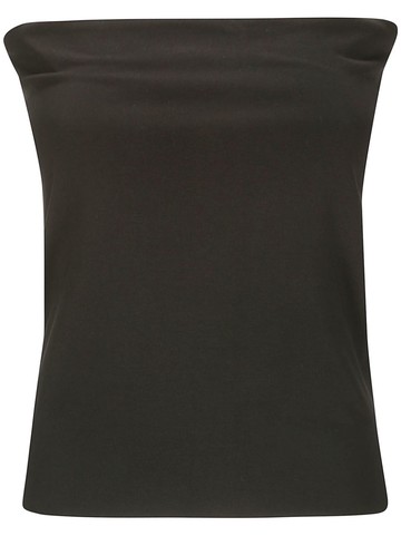 Stefano Mortari - strapless tube top - women - Fabric - 42 - Black
