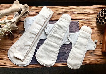 夜用雙層未染純棉紗吸收巾兩片組