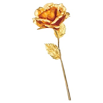 開運陶源 人造黃金金箔花 台灣金箔製作 情人節禮品  玫瑰花 金色  1支
