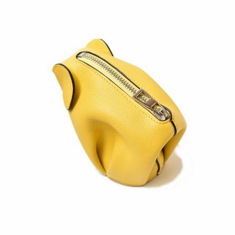 ロエベ コインケース/小物入れ/ミニポーチ LOEWE エレファントチャーム/象 イエロー | LINEブランドカタログ