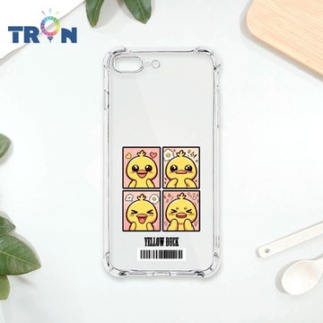 TRON IPhone 7/8 PLUS 四格表情包 鴨兔狗貓魚鳥 四角防摔載具殼 軟殼 手機殼