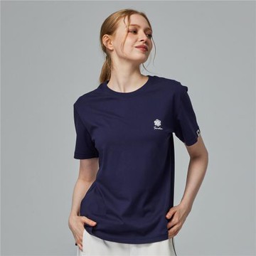 moz瑞典 駝鹿 仲夏之夢 舒適柔棉 100%純棉短T-藏青(亞洲版)女款