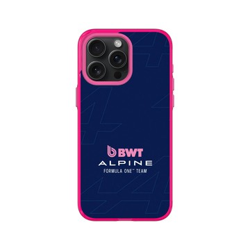 iPhone 15 Pro Max Clear 粉漾桃 - Alpine - 2025 BWT Alpine Formula One Team Logo