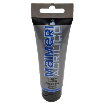 MAIMERI 壓克力顏料 MA-0916378 378 酞菁藍(PHTHALO BLUE)  75ml  1色