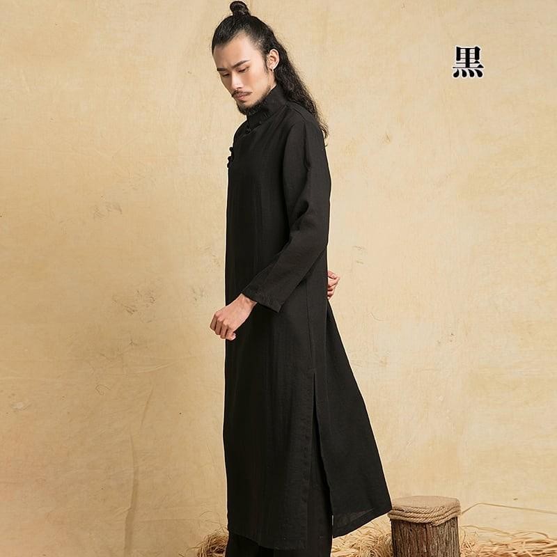 チャイナ服 パオ チャンパオ 長袍 メンズ 男性用 ロング 丈長