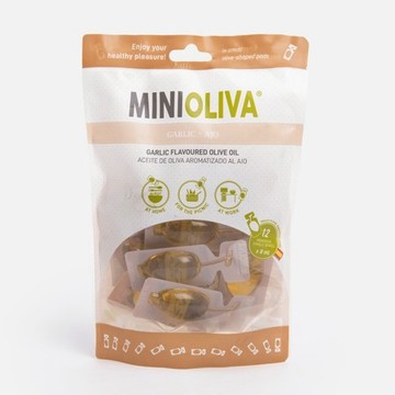 西班牙Minioliva橄欖油隨身包8mLx12入-大蒜風味