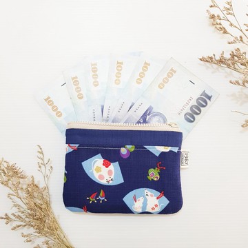 【黃金鼠-藍】 零錢包 手拿包 隨身包 拉鏈袋 聖誕交換禮物 2020