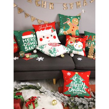 圣誕抱枕節日抱枕禮物北歐抱枕ins抱枕卡通抱枕沙發抱枕靠墊靠枕