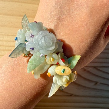 手工編織翡翠手鍊 — 獨角獸的秘密花園