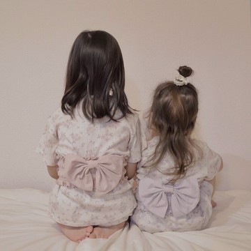 Peekaboo Yukata花卉浴衣女童套裝｜兒童套裝 寶寶套裝 嬰兒衣服 寶寶衣服 韓國童裝