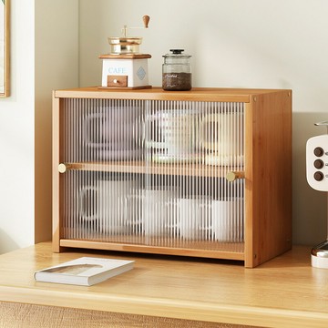 免運/可開發票 廚房置物架桌面杯子收納柜多功能咖啡杯展示架子非實木防塵儲物柜 公司貨最低價 快速出貨