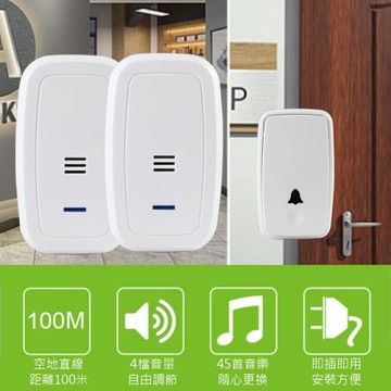 一對二自發式無線數位緊急看護門鈴 NS350A