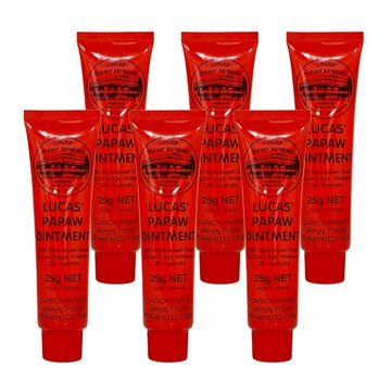 澳洲 Lucas papaw ointment 木瓜霜 護唇膏/護手霜/萬用霜 25gx6入