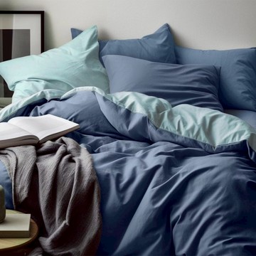 薄被套套組 MACARON-S-Q  海洋薄荷  單人 200 x 120cm  枕套 + 床包 + 被套