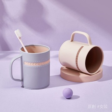 洗漱杯 漱口杯 刷牙杯 情侶洗漱杯 牙刷杯 家用刷牙杯 牙刷杯ins日係傢用高顔值簡約森女係一傢三口洗漱杯顔控漱口杯子