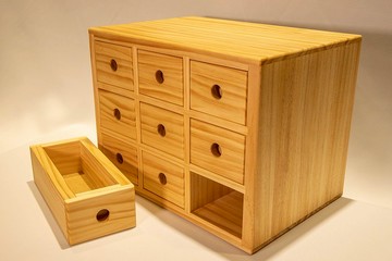 【非木不可】桌上型實木九宮格收納盒丨 接單訂製