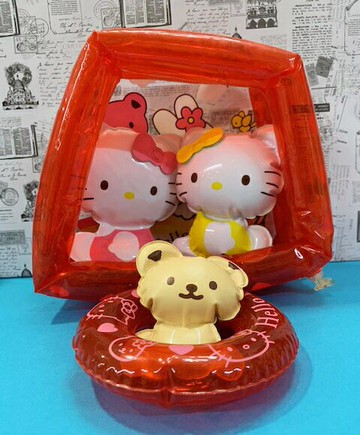 【震撼精品百貨】Hello Kitty 凱蒂貓 三麗鷗 KITTY 充氣遊戲組玩具*59637 震撼日式精品百貨