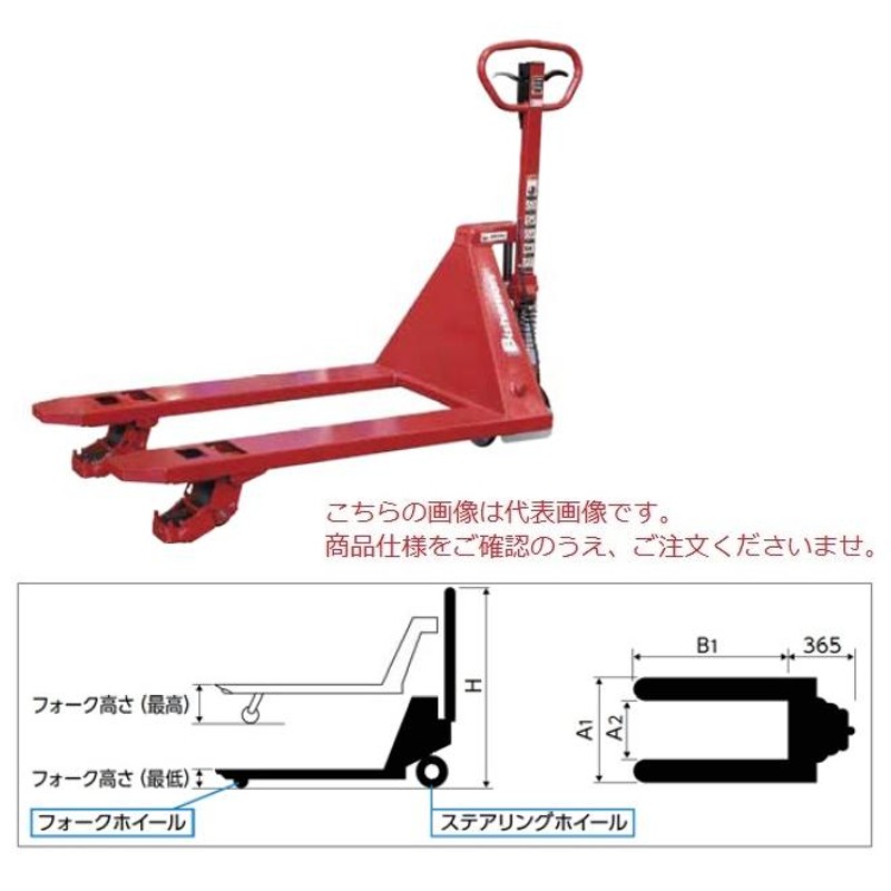 スギヤス ビシャモン ハンドパレット トラック 横移動タイプ 長尺物運搬用 BMY15C 最大荷重 1500kg フォーク外幅685mm - 9