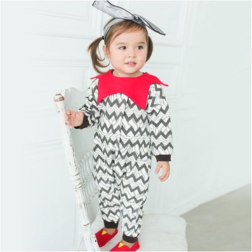 Augelute Baby 小精靈造型翻領刷毛連身衣 60279