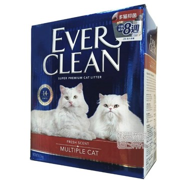 ✨貓日常✨Ever Clean藍鑽 多貓抑菌貓砂-微香(紅)8.5kg 【2026新包裝/紅標】