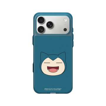 iPhone 17 Pro Max Clear (相機按鈕) 夜幕藍 - 寶可夢 Pokemon - 大臉系列-卡比獸