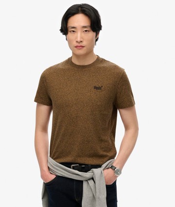 Superdry Men's Essential Logo T-shirt Brown Size: Xxl