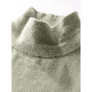 秋冬新款48支精紡羊絨衫男100%純山羊絨半高領薄款修身針織打底衫