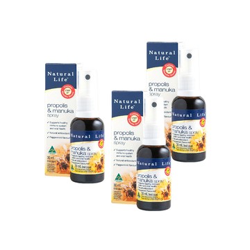 Natural Life 澳洲 麥蘆卡蜂膠噴劑必買組合(30mlx3瓶)