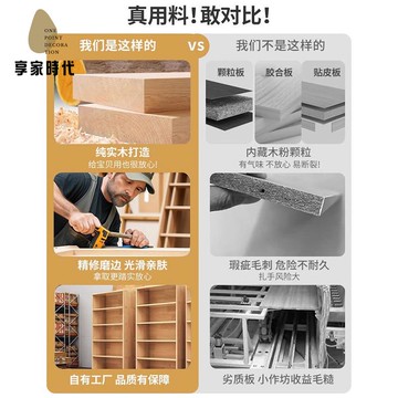 免運 全實木圖書館 書架 落地 置物架 家用客廳一體靠墻收納整墻書櫃xj7311