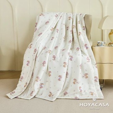 HOYACASA 100%萊賽爾天絲涼被-田園小兔-150x180公分