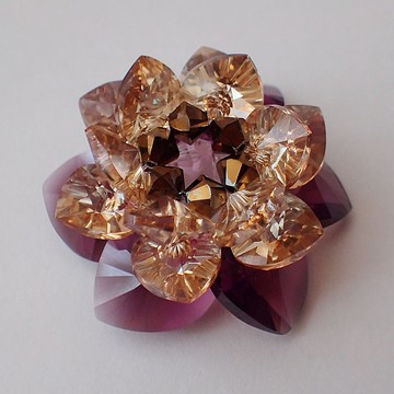 蓮花 擺件 SWAROVSKI ELEMENTS(施華洛世奇元素)