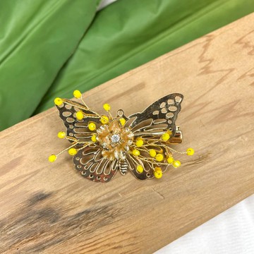 路得稻穗系列-蝴蝶 髮夾