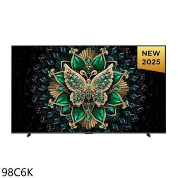 【TCL】【98C6K】98吋miniLED 4K連網智慧顯示器(含標準安裝)(7-11商品卡2800元)