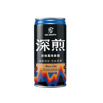 [家速配]伯朗深煎咖啡- 炭焙風味拿鐵240ML