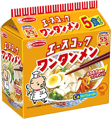 エースコック ワンタンメン 5食6個