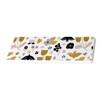 收納王妃 北歐風珪藻土軟式洗漱墊  24 x 8cm  冬季早晨 白色 + 棕色 + 黑色