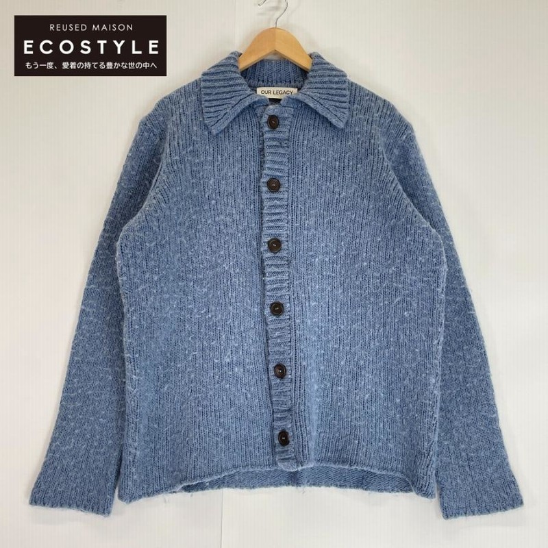 OUR LEGACY アワーレガシー 22FW FUNKY BLUE BIG CARDIGAN ブルー 46 カーディガン アクリル レディース 中古  | LINEブランドカタログ