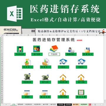 進銷存 | 醫藥品等進銷存管理系統excel 出入庫進貨銷售帶批號有效期應收付