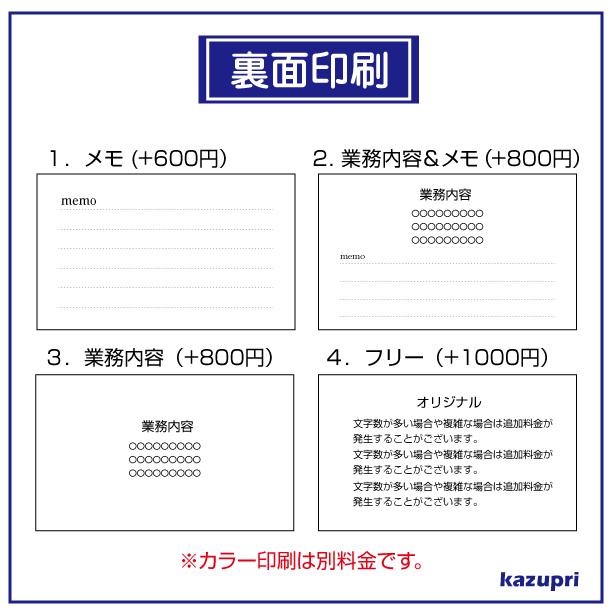 名刺 印刷 作成 激安 ビジネスカラー シンプル 100枚 送料無料 c-y-5