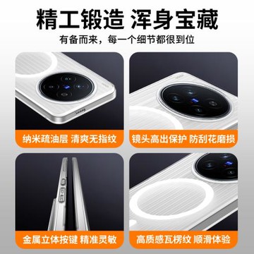 【瓦楞磁吸】冠百年適用vivox300pro手機殼X300瓦楞保護套x200Ultra防摔x200s光柵Magsafe磁吸男女promini田