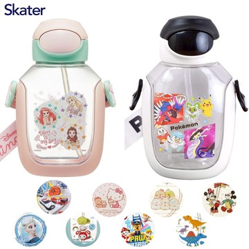 🌲森林喵🌲日本SKATER  塑膠彈蓋吸管水壺 彈蓋吸管水壺 胖胖壺 胖胖瓶 香水水壺 530ML PDSH6DX 現貨