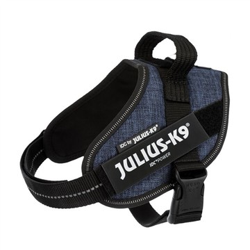 Trixie 寵物用品 馬鞍型胸背帶-牛仔藍 XL/2: 71-96 cm (TX14865)