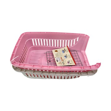 新型運輸籠-粉紅色 PP材質  小(48 x 31 x 31cm)  1個